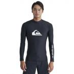 クイックシルバー（Quiksilver）（メンズ）ラッシュガード 長袖 UVカット 速乾 ALL TIME LR 24SP QLY241021 BLK1