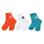 ザ・ノース・フェイス（THE NORTH FACE）（キッズ）キッズ TNF ジャカード ロゴ 3足組 クルー ソックス NNJ82411 MW