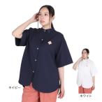 クリフメイヤー(KRIFF MAYER)(レディース)Aラインノーカラー 半袖シャツ 2344403LX