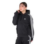 アディダス(adidas)(レディース)エッセンシャルズ プラス スリーストライプス フレンチテリーパーカー KVF82-JF1406