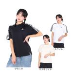 アディダス（adidas）（レディース）エッセンシャルズ プラス スリーストライプス 半袖Tシャツ KVF79-JF1394