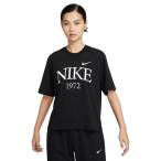 ナイキ(NIKE)(レディース)Tシャツ 半袖 スポーツウェア クラシック 黒 ブラック ボックスシルエット ドロップショルダー FQ6601-010