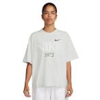 ナイキ(NIKE)(レディース)Tシャツ 半袖 スポーツウェア クラシック グレー ボックスシルエット ドロップショルダーFQ6601-051