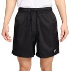 ナイキ(NIKE)(メンズ)ランニング 短パン ハーフパンツ クラブ ウーブン フロー ショートパンツ 黒 ブラック FN3308-010 刺しゅうロゴ