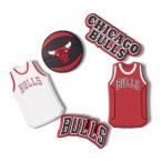 クロックス(crocs)(メンズ、レディース、キッズ)ジビッツ チャーム NBA シカゴ ブルズ 5個入 10011280