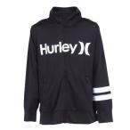 ハーレー(HURLEY)(キッズ)ジュニア ラッシュガード ボーイズ 長袖 ONE AND ONLY フルジップ ジャケット BRG2331002-BLK