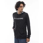 ビラボン(BILLABONG)(メンズ)ラッシュガード 長袖 ジップ パーカー UVカット UPF50+ RASH ZIP HOOD BE01A852 BLK
