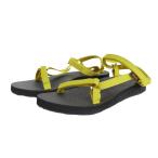 テバ(Teva)(レディース)スポーツサンダル オリジナルユニバーサルスリム ブラック イエロー 1150110-EPMR ストラップサンダル 軽量 抗菌 面ファスナー