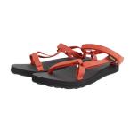 テバ(Teva)(レディース)スポーツサンダル オリジナルユニバーサルスリム ブラック オレンジ 1150110-TGLY ストラップサンダル 軽量 抗菌 面ファスナー
