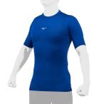  Mizuno (MIZUNO)( мужской, женский ) бейсбол нижняя рубашка Vaio gi Arrow шея короткий рукав футболка 12JABC3116 скорость .UV cut 