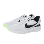  Nike (NIKE)( Kids ) Junior спорт обувь Star Runner 4 NN PS белый черный DX7614-102 спортивные туфли посещение школы спортивная обувь casual амортизирующие свойства 