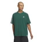 アディダス(adidas)(メンズ)エッセンシャルズ プラス ルーズフィット スリーストライプス 半袖Tシャツ KWE96-JH1066