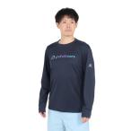 ファイテン(PHITEN)(メンズ、レディース)長袖Tシャツ ラメグラデ ネイビーブルー 3124JG63000