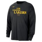ナイキ(NIKE)(メンズ)バスケットボールウェア NBA レイカーズ Los Angeles Lakers Courtside 長袖 Tシャツ HJ2713-010