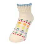  удача .(FUKUSUKE)( женский ) салон носки WARM HOME фрукты короткий 2262-12M WHT крем 