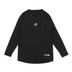 デサント（DESCENTE）（キッズ）野球 ジュニア 丸首長袖 アンダーシャツ DB5SUD20J BK00