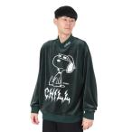 Manhattan Poe te-ji(ManhattanPortage)( мужской ) Snoopy mok шея велюр спортивная фуфайка 24FW-MP-M596 GREEN