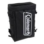 コールマン(Coleman)(メンズ、レディース)リュック バックパック シールド 30 ビックロゴ 黒 35L BK/WT 2221275 デイバッグ ボックスバッグ 防水