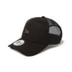 ニューエラ(NEW ERA)(メンズ、レディース)メッシュキャップ 9FORTY A-Frame トラッカー Metal Flag 黒 14388624 メッシュキャップ サイズ調整