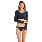 ロキシー(ROXY)(レディース)PARTY WAVES ロングスリーブ ビキニ 長袖ラッシュガード ボトム 上下セット 25SPRSW251006BLK
