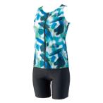 フットマーク（FOOTMARK）（レディース）フィットネス水着 レディース 水泳 FM25 長持ちする水着セパレーツ 緑 M-3Lサイズ 0250068-7 セパレート