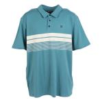 ハーレー(HURLEY)(メンズ)PRINTED STRIPE SLUB 半袖ポロシャツ MKT02173-422