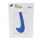 ナイキ(NIKE)(メンズ、レディース、キッズ)カードケース アイコン エアフォース1 カードウォレット 白×青 NW0001-151 ミニウォレット マネークリップ