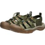 キーン(KEEN)(メンズ)ストラップサンダル ニューポート エイチツー グリーン ブラウン 1030135 レジャー アウトドア 軽量 フィット感 水陸両用 旅行