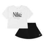 ナイキ(NIKE)(キッズ)ガールズ WILD SCOOTER 半袖Tシャツ スカート 上下セット 36M926-023