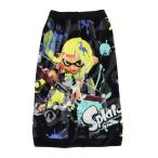 丸眞ユニ(marushin uni)(キッズ)巻タオル 水泳 スプラトゥーン3 クールインク 80cm丈 黒 4525003100 スイムタオル