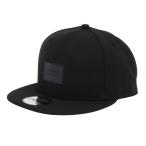 ニューエラ（NEW ERA）（メンズ、レディース）帽子 9FIFTY Black Woven Patch キャップ 黒 Mサイズ 14667790 プレゼント 贈り物