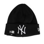 ニューエラ（NEW ERA）（キッズ）ジュニア ニットキャップ BC ニューヨーク・ヤンキース 黒 40cm 14671