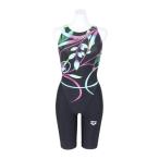 アリーナ（ARENA）（レディース）競泳水着 水泳 レーシングワンピース スパッツ WA承認モデル ブラック×ブルー S-Lサイズ AS5FRC67L BKBL