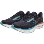 ミズノ(MIZUNO)(メンズ)ランニングシューズ ジョギングシューズ ウエーブライダー 29 ネイビー ブルー J1GC250301