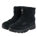 ザ・ノース・フェイス（THE NORTH FACE）（メンズ、レディース）ブーツ カジュアルシューズ ヌプシ ショート ウォータープルーフ スエード ブラック NF52571 KK