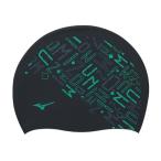 ショッピングスイムキャップ ミズノ（MIZUNO）（メンズ、レディース）スイムキャップ 水泳 シリコーンキャップ 黒 N2JWC54509 スイミングキャップ 水泳帽 シリコン