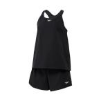 スピード(SPEEDO)(レディース)フィットネス水着 レディース 水泳 エアパII 上下セット 黒 S-LLサイズ SFW22562 K セパレート水着 2分丈