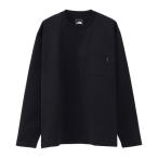  The * North * лицо (THE NORTH FACE)( мужской ) футболка с длинным рукавом long T воздушный Lee relax футболка NT62345 K черный скорость .UV cut . помятость 