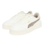 ショッピングPUMA プーマ（PUMA）（レディース）スニーカー スポーツシューズ キャリーナ ミア レオ オフホワイト 40507801 カジュアルシューズ