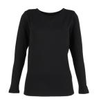 デュアリグ（DUARIG）（レディース）アンダーシャツ ドライウォーム 長袖クルーネック 5F0021-WAUW-892GC 黒 ブラック S-LLサイズ BLK