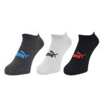  Puma (PUMA)( женский ) носки Logo короткие носки 3 пара комплект 23.0cm 3563216-02 3 -цветный набор 