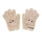 GLAMLIN(GLAMLIN)( Kids ) Junior 5 пальцев вязаный перчатка FINGER GKFG CAMEL