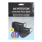 ショッピングスポーツマスク ミッション（MISSION）（メンズ、レディース）スポーツマスク VaporActive 2個パック 黒 Mサイズ 109550 マスク 運動用 スポーツ用 吸汗速乾
