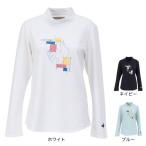 ルコックスポルティフ（lecoqsportif）（レディース）テニスウェア モックネック長袖シャツ LN5SLT50L