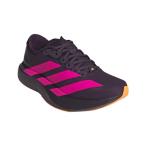 アディダス（adidas）（レディース）ランニングシューズ トレーニングシューズ 部活 アディゼロ EVO SL ウーブン ブラック ピンク OPU30-KI6931 スポーツ シュー