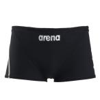  Arena (ARENA)( мужской ).. купальный костюм мужской плавание жесткий костюм тренировка леггинсы Short нога чёрный × серебряный M-3L размер AS6SWM07M BKSL тренировка для 