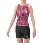 アリーナ（ARENA）（レディース）フィットネス水着 レディース 水泳 フィットネスセパレーツ カバーバック AS6SWF52L PKBK