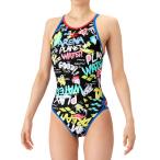  Arena (ARENA)( женский ).. купальный костюм плавание жесткий костюм тренировка One-piece открытый задний AS6SWM30L BKWH