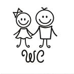 happykoko トイレ ステッカー トイレ シール WC ドア フタ おしゃれ 剥がせる 防水 ウォール