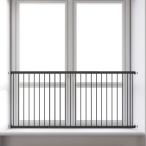 Seogva 窓から転落防止フェンス 窓柵 ブラック ベビーゲート 窓用 高さ73cm 突っ張り式 フェンス2枚